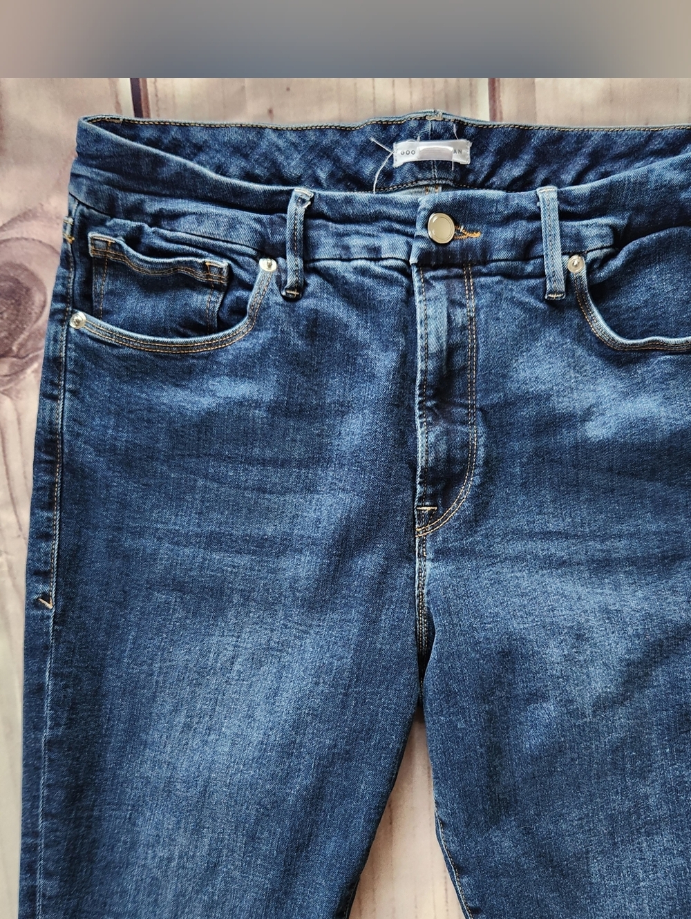 Good American Buckle "Good Legs" Tall High Rise Skinny Jean, Women's Size 14 - Picture 6 of 13